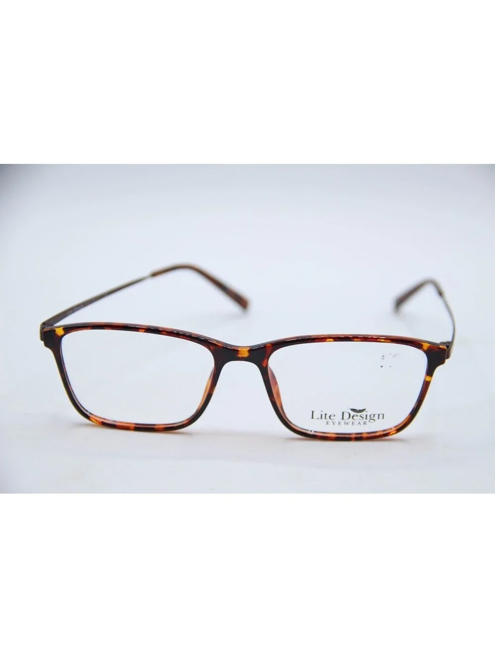 Lite Design Ld1001 Tortoise Brown Authentic Eyeglasses 53-17